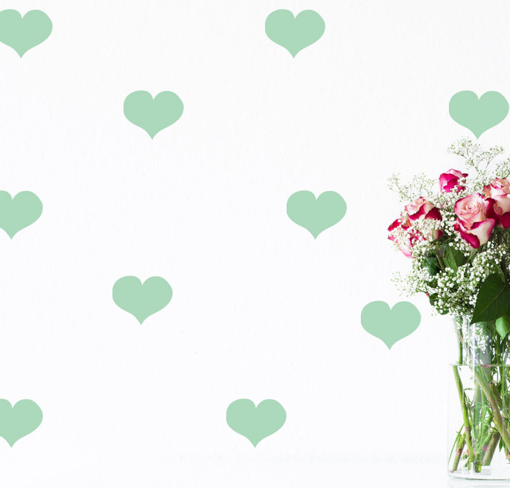 Heart Glow in Dark Wall Sticker