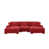 Velours côtelé rouge