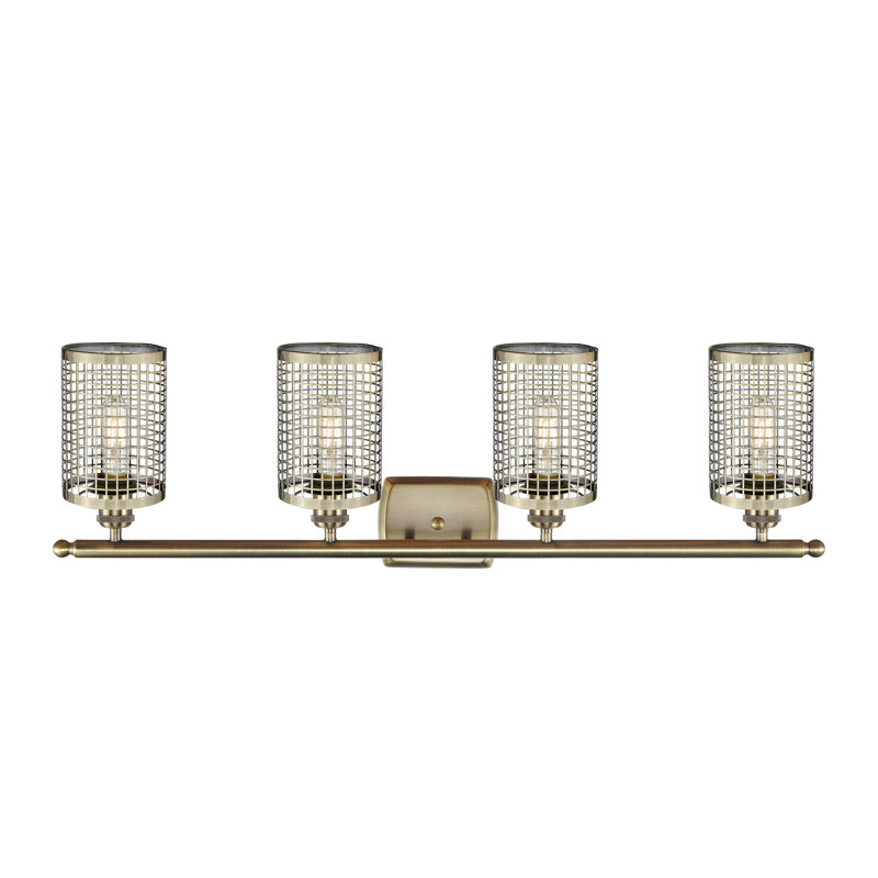 Peraza 4 - Light Dimmable Vanity Light, Antique Brass, Antique Brass