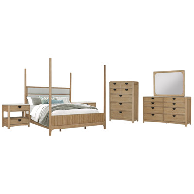Poster Bed 2 Nightstands Dresser With Mirror And Chest