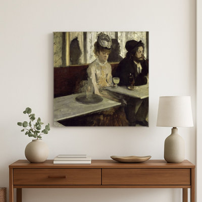 L'Absinthe (1876) — Tableau mural carré en métal
