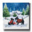  «Scottie Dogs In The Snow» par Elle Media Group, art mural 18 po x 18 po