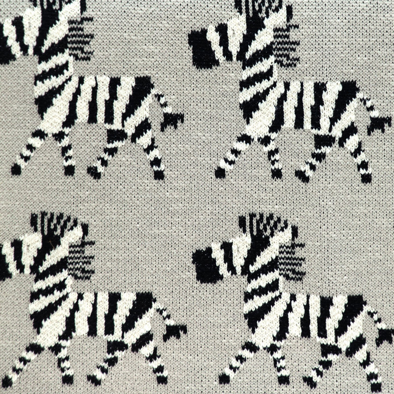 Parkland Collection Zara Cotton Knitted Baby Blanket, 32" x 40", Gray