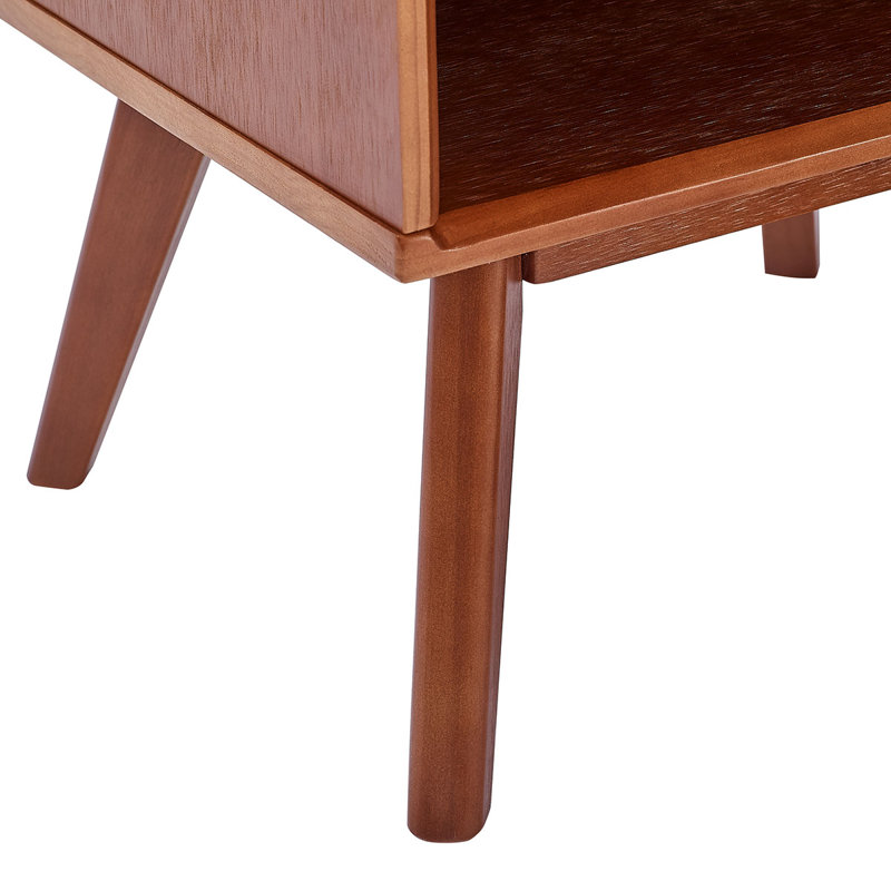 Hillenbrand 18'' W Nightstand, Dark Walnut