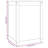 vidaXL Laundry Box 17.3x17.3x26.0" Solid Wood Pine-549341400