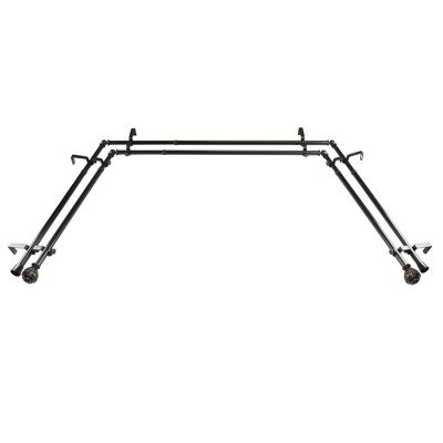Tringle à rideaux double réglable 0,81 "Charleen