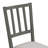 5-Piece Rustic Round Dining Table With 3 Upholstered Chairs & Curved Bench-1575973832