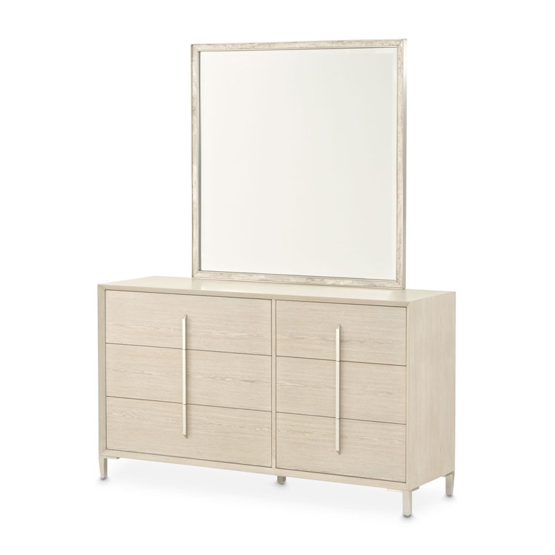 Lotus Bay Small Dresser With Mirror - Sand