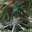 Ensemble de 3 arbres de Noël enneigé en cascade avec éclairage de contrôle, branches en pleurs et présentation de forêt à plusieurs niveaux pour la décoration des Fêtes