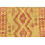 Tapis en laine rouge 3 pi 3 po x 5 pi en laine one-of-kind main-noué la new age Elland