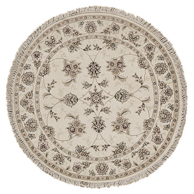  Tapis ivoire noué à la main