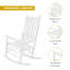 Chaise berçante en bois à haut dossier-246767767