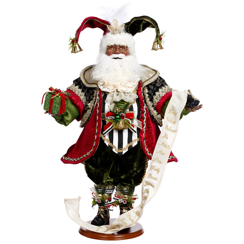 Afro-américain vilain ou joli père Noël - 24,5 pouces