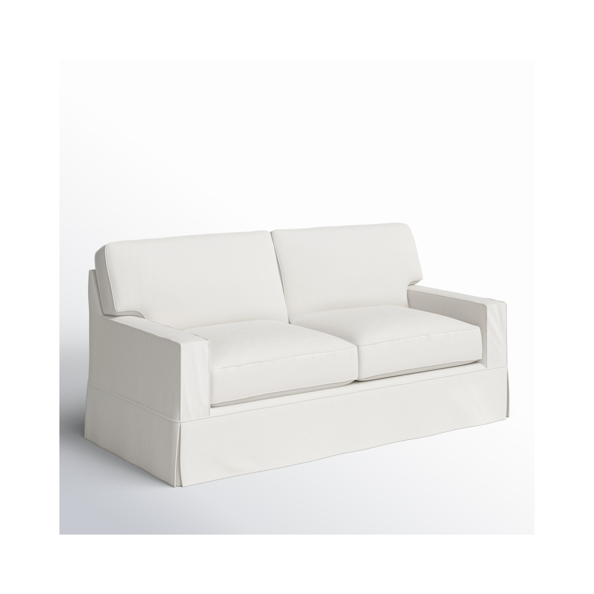 Taylor 78'' Upholstered Sofa, Bayou Off White Canvas