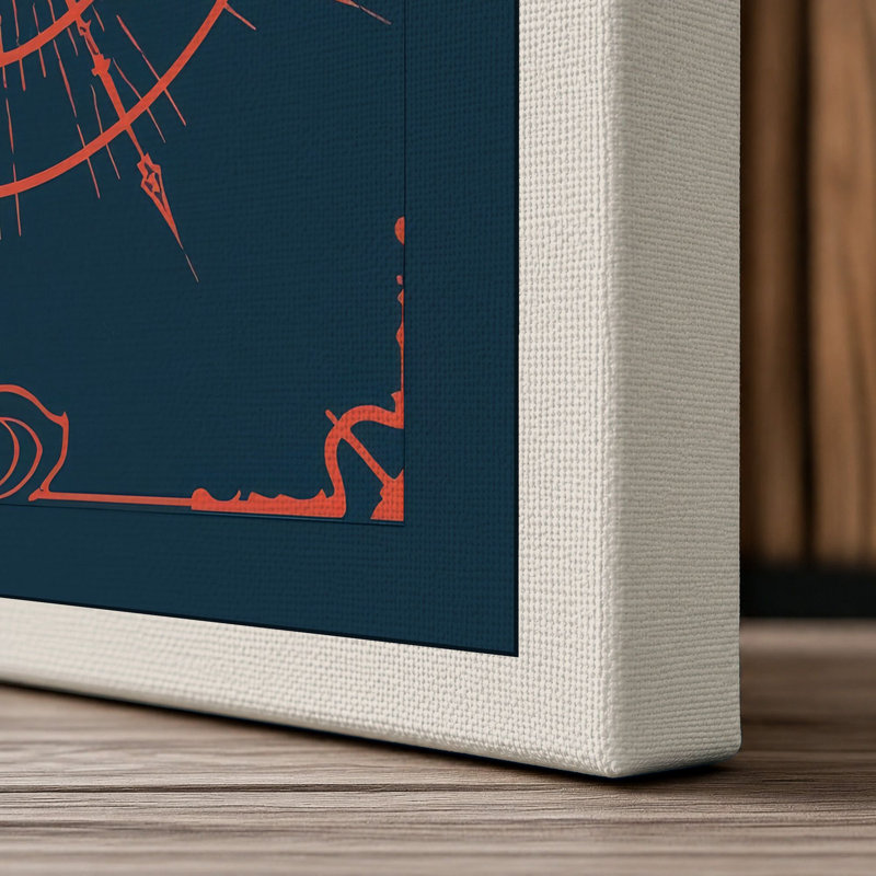 Mystical Eye Art Deco - Wrapped Canvas, 24x16 - 61.0 x 40.6 cm, Cream Border
