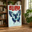 Butterfly In Blue Japandi - Print-136786732-136786734