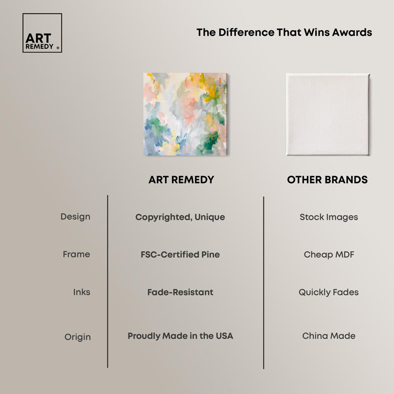 Estatico II Canvas Modern Colour Abstract by Art Remedy, 30" H x 30" W x 1.5" D, Wrapped Canvas