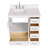 36.25'' Single Bathroom Vanity with Carrara Quartz Top-94668914