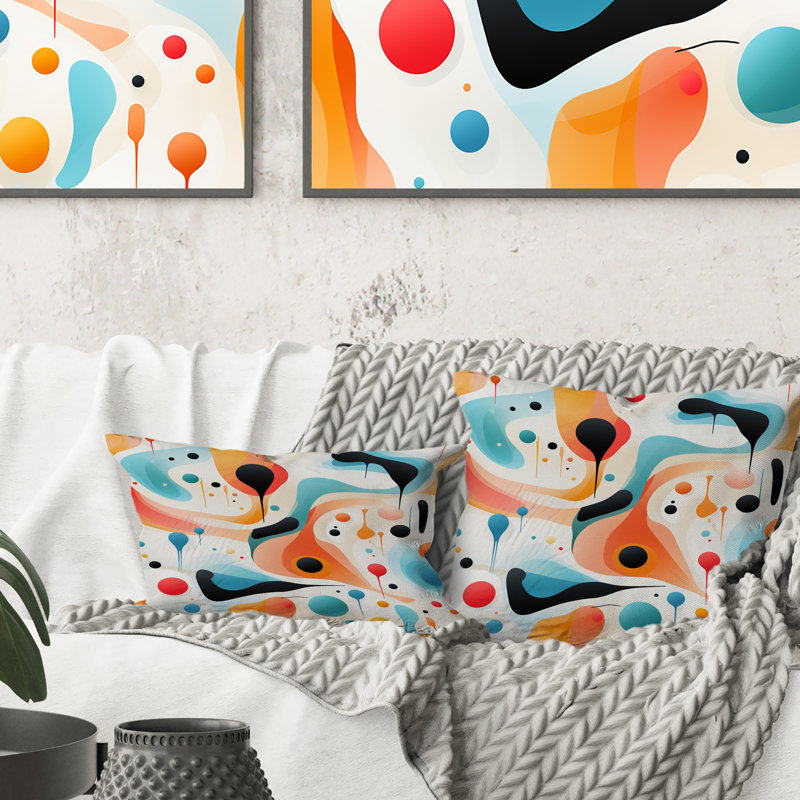Abstract Throw Pillow