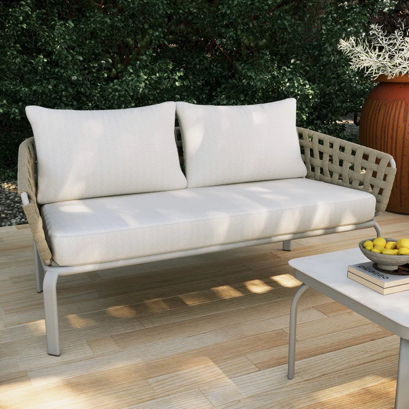 Modern 3 Seater Outdoor Wicker Sofa