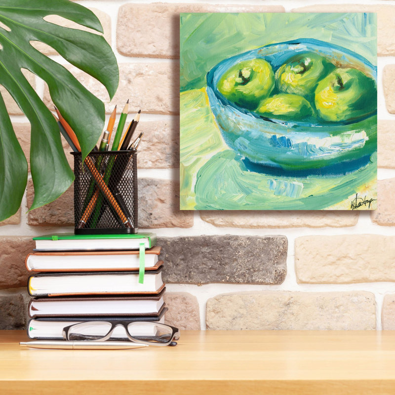 «Bowl of Fruit II» par Ethan Harper, art mural sur toile, H 12 po x l 12 po x P 0,75 po
