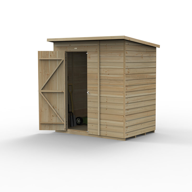 Beckwood 6x4 Pressure Treated Shiplap Wooden Pent Garden Shed