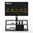 Black Multi-Function Angle And Height Adjustable Tempered Glass TV Stand
