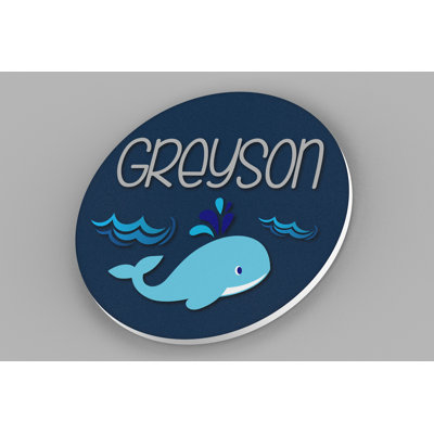 Nom personnalisé à la baleine ronde Lyall