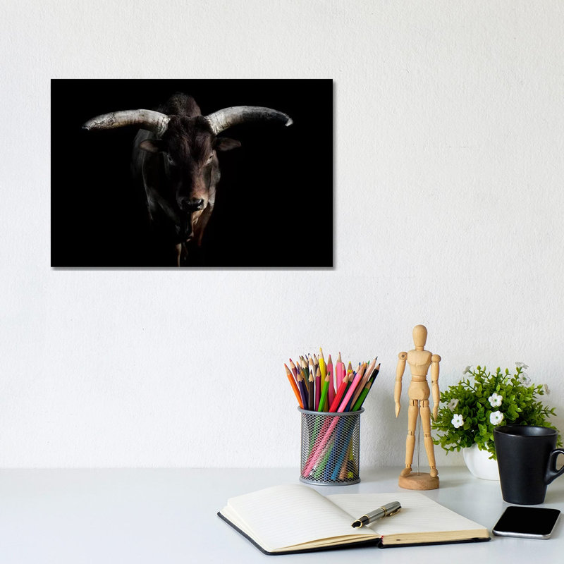 Ankole Cattle 1 Piece Wrapped Canvas Wall Art, 20.32cm H x 30.48cm W