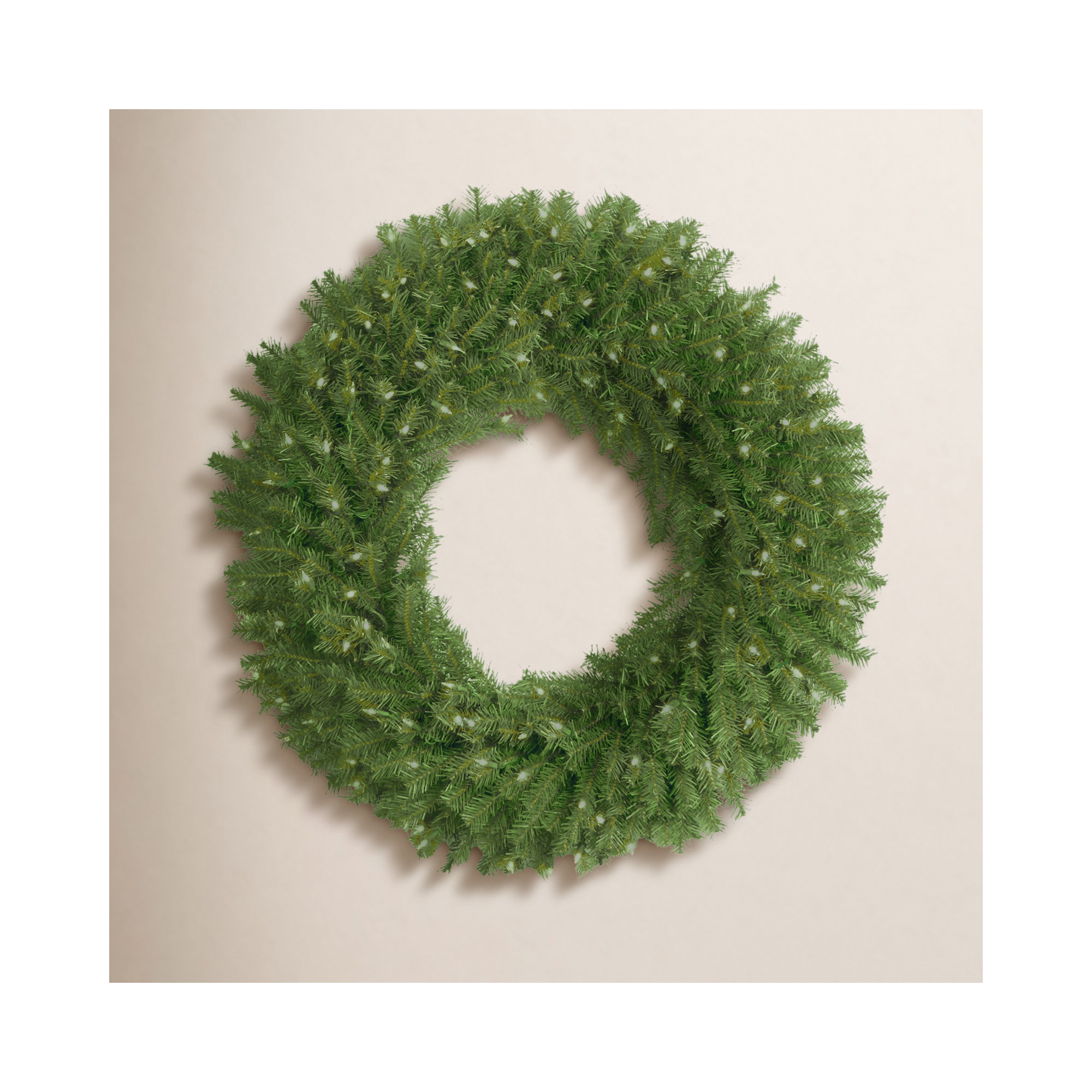  36 in. Norwood Fir Wreath, Clear Lights
