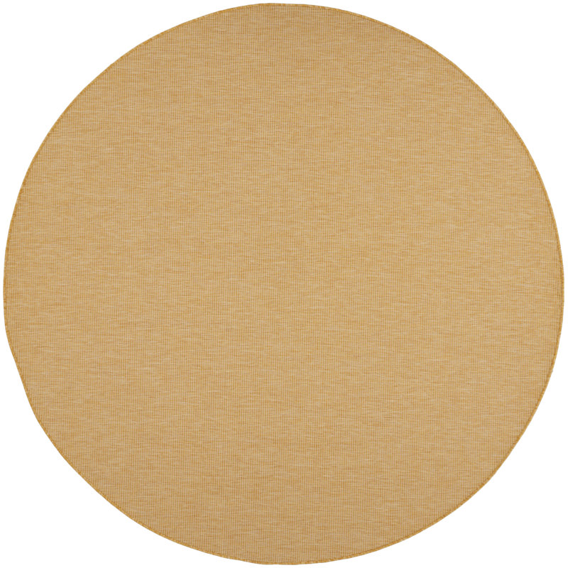 Tapis jaune Mital, Rond 8 pi