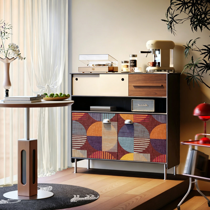 French Retro Simple Style Accent Cabinet
