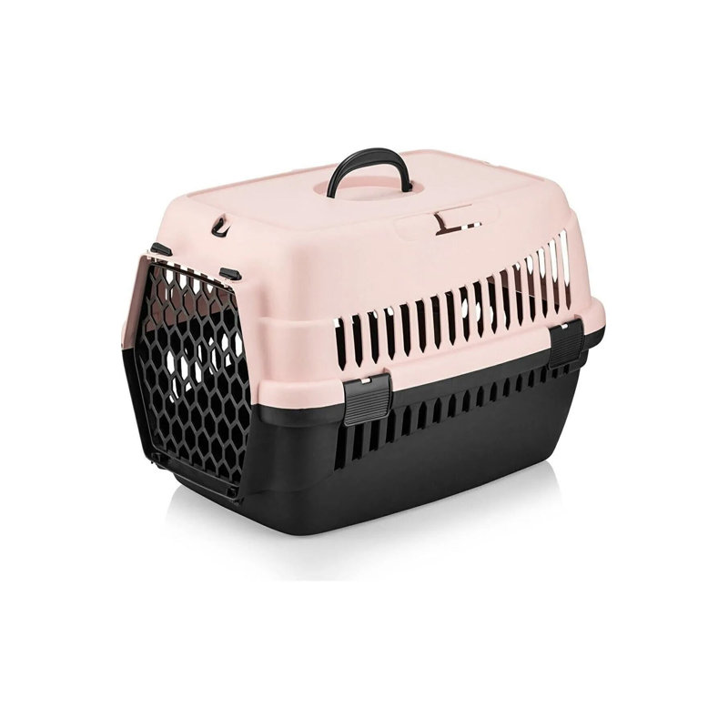 Boîte de transport pour animaux, H 13,78 po x l 19,29 po x P 13,78 po, Rose