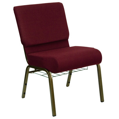 Maevis 21''W Church Chair with Book Rack