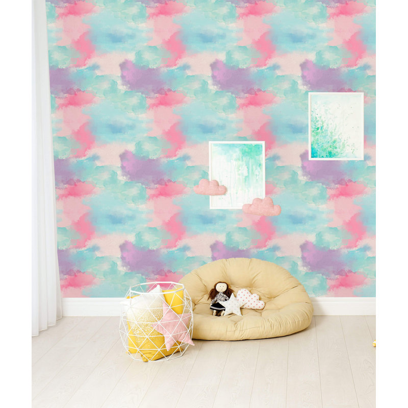 Rouleau de papier peint adhésif Aquavion Clouds, L 10,42 po x l 25 po