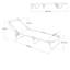 Antwine 58cm Long Reclining Single Chaise-1521949960
