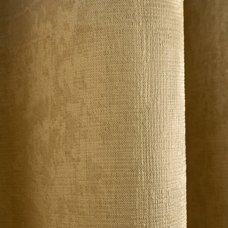 Room Darkening Curtain Pair, Width 168 x Drop 183 cm, Ochre Yellow