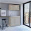 Armoire, ensemble de deux pièces, gris clair-1246535400