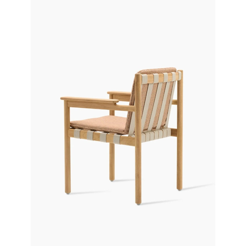 Oda Outdoor Teak Dining Armchair, Sienna