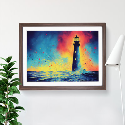 Lighthouse Splash Vol.2 Abstract - Single Picture Frame Print