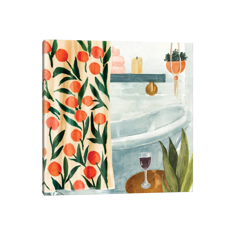 Bath Retreat I by Annie Warren - Wrapped Canvas Print, 30.48 cm H x 30.48 cm W