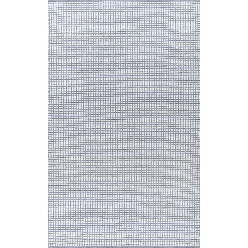 Momeni Caicos Hand Woven PET Geometric Blue Indoor Outdoor Rug 2' X 3', Rectangle 2' x 3'