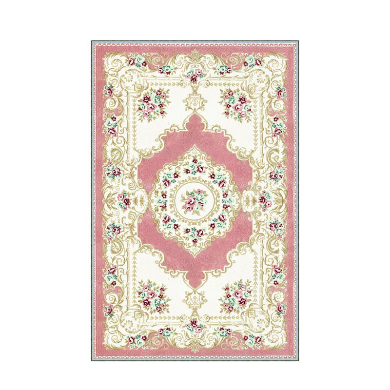 Stylish Woven Carpet, 5.2 x 7.5 Feet | 100% Polyester, 0.3 in Pile Height, Antibacterial, Non-Slip PVC Dot Underside | Machine Washable, 3D Digital Print | Perfect for Living Room, Bedroom & Home Décor