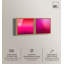 «Pink Gradient Dream», ensemble d'art mural abstrait encadré par Art Remedy, cadre doré, 24 x 24-129608976-129608988