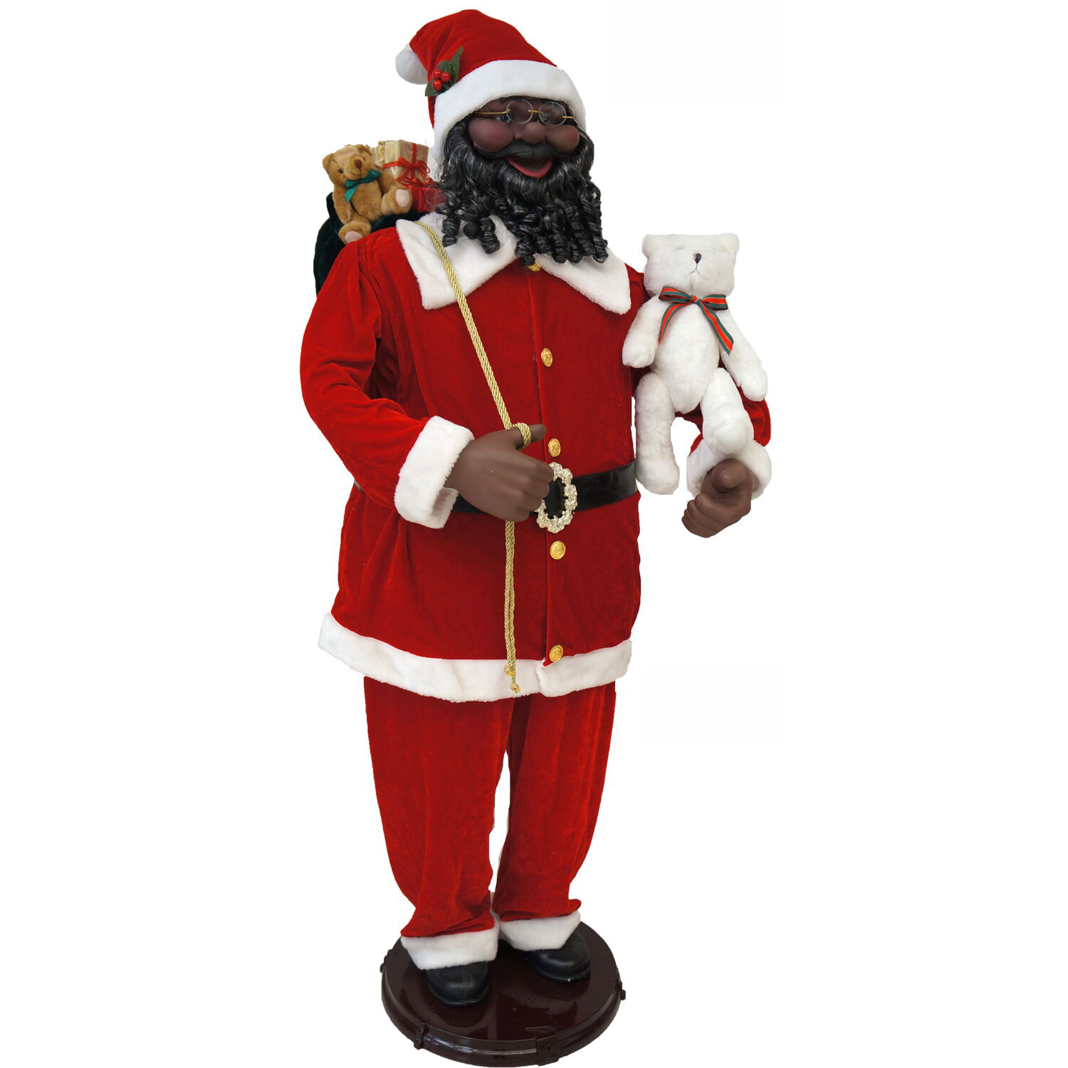 Dr. Seuss Grinch animé de 6 pieds en costume de Père Noël | Home Depot Canada