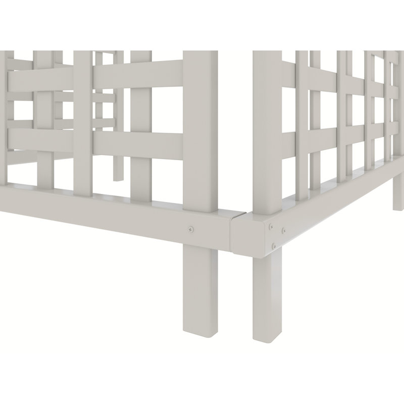 White Vinyl Lattice Air Conditioning Cover Screen Kit