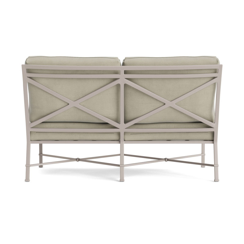Venetian Outdoor 2 - Seat Loveseat, Dove, Fusion Neptune