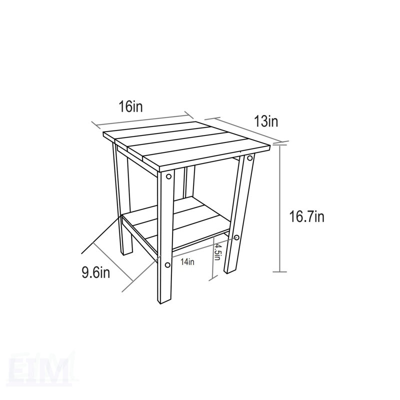 Ensemble de chaises pliantes Adirondack avec table d'appoint, bleu marine, résistant aux intempéries et facile à assembler, pour une détente en plein air