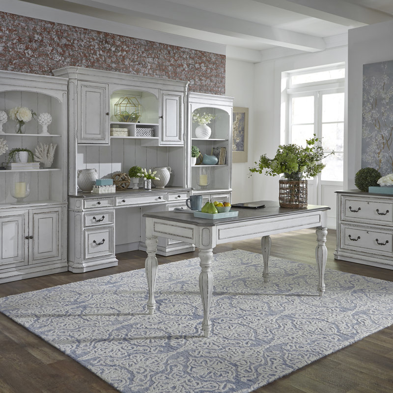 Colchester Credenza and Hutch Home Office Set