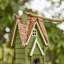 Maison d'oiseaux de jardin en bois massif patiné Strader-1461470015